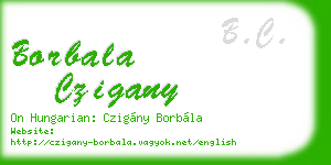 borbala czigany business card