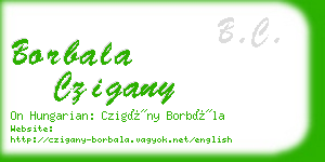 borbala czigany business card